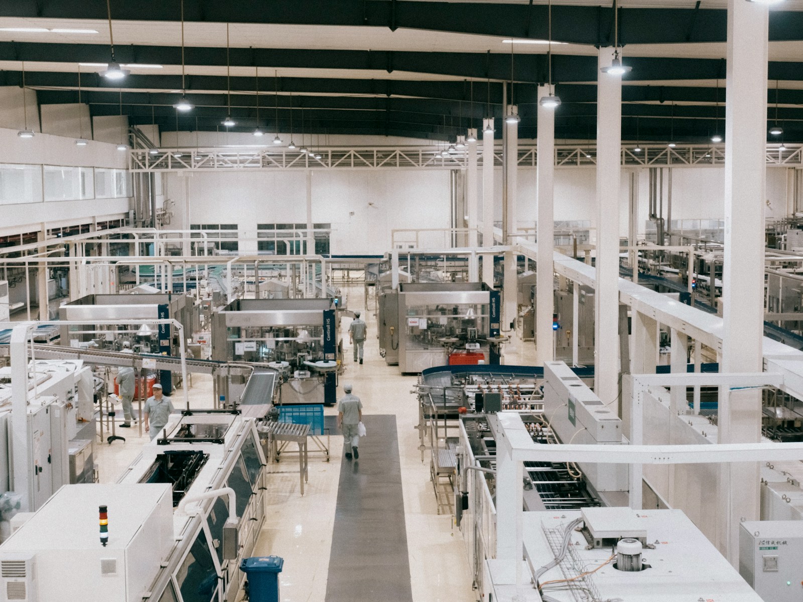 a factory filled with lots of machines and equipment